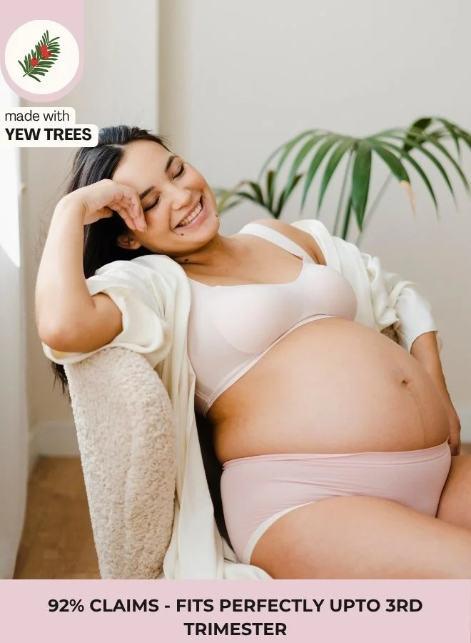 الملكة الحميمة ملابس داخلية للأمومة من Yew Tree Bae - ناعمة كالحرير، مضادة للبكتيريا، مريحة وتغطية كاملة للبطن والجلد